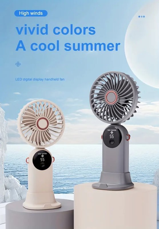 6-Speed USB Rechargeable Mini Fan