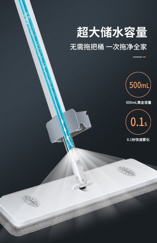 Spray Mop with Refillable Bottle